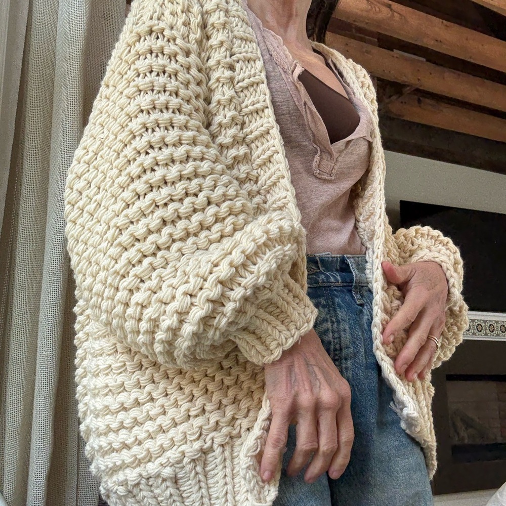 Anthropologie chunky knit cardigan - Picture 5 of 15